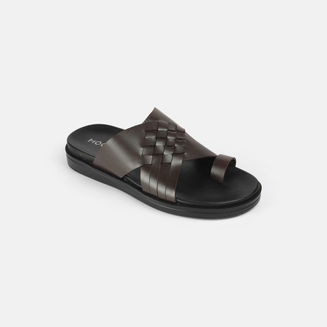 Mochi Men Brown Casual Slippers (SKU: 16-1215-12-41) Mochi Men Brown Casual Slippers (SKU: 16-1215-12-41)