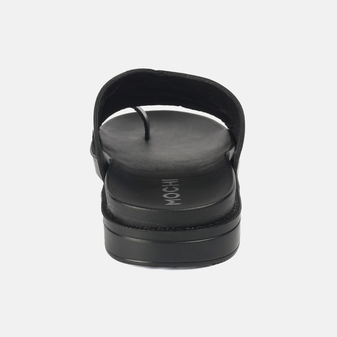 Mochi Men Black Casual Slippers (SKU: 16-1215-11-40) Mochi Men Black Casual Slippers (SKU: 16-1215-11-40)