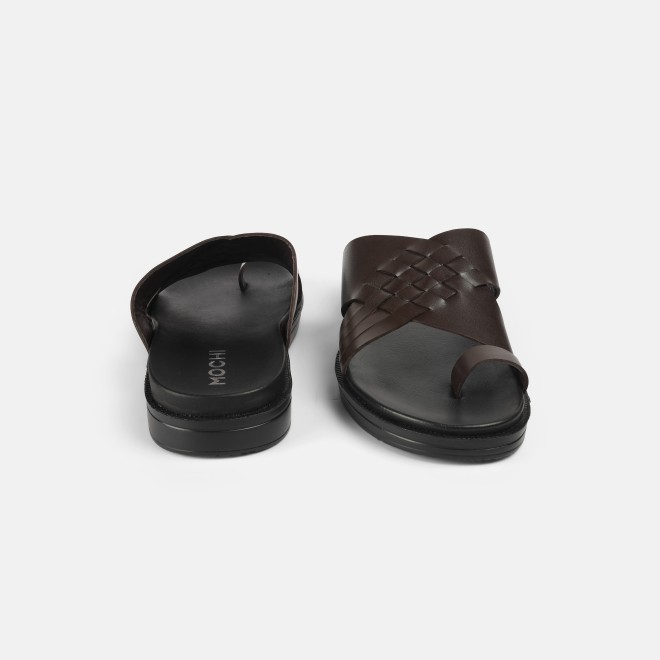 Mochi Men Brown Casual Slippers (SKU: 16-1215-12-41) Mochi Men Brown Casual Slippers (SKU: 16-1215-12-41)