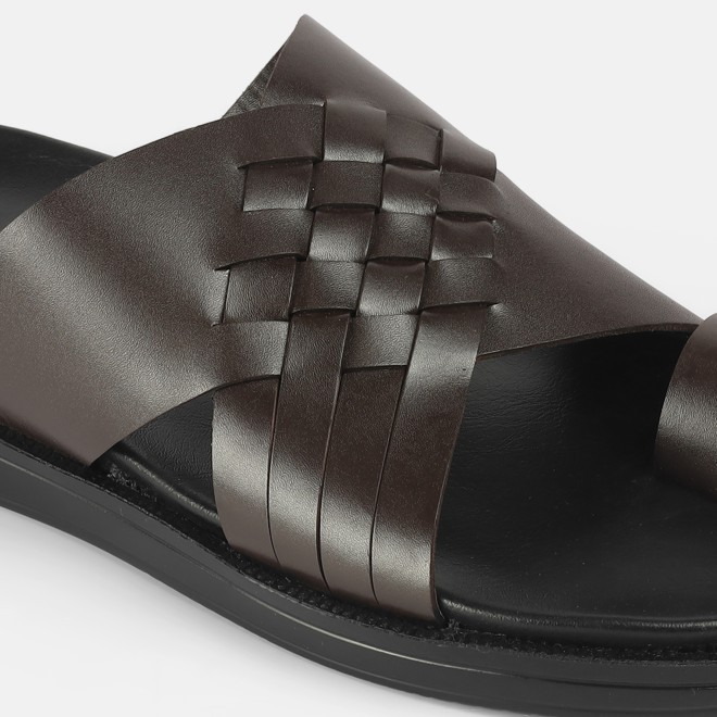 Mochi Men Brown Casual Slippers (SKU: 16-1215-12-41) Mochi Men Brown Casual Slippers (SKU: 16-1215-12-41)