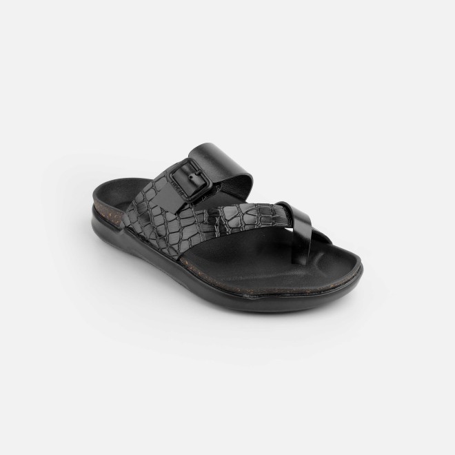 Mochi Men Black Casual Slippers (SKU: 16-1216-11-40) Mochi Men Black Casual Slippers (SKU: 16-1216-11-40)