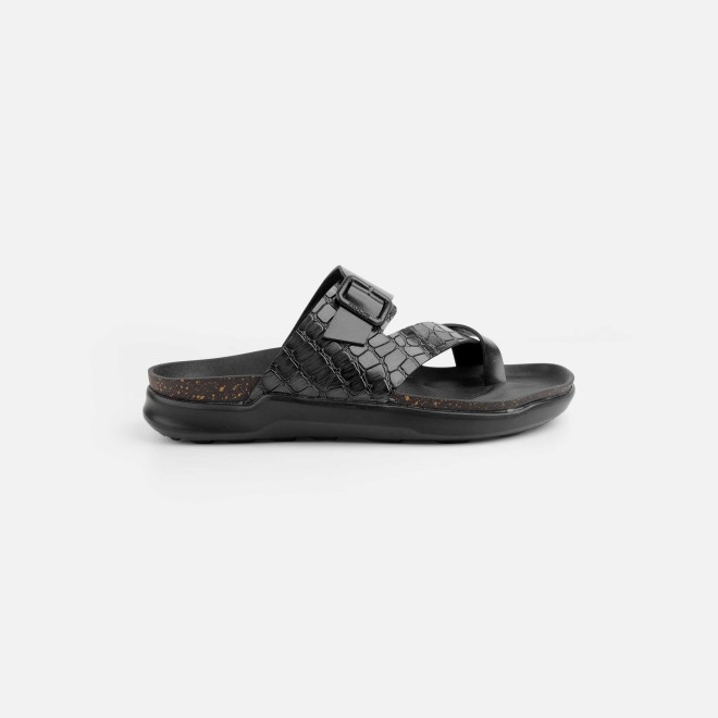 Mochi Men Black Casual Slippers (SKU: 16-1216-11-40) Mochi Men Black Casual Slippers (SKU: 16-1216-11-40)