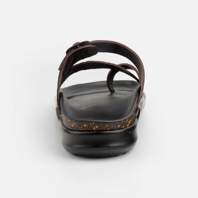 Mochi Men Brown Casual Slippers (SKU: 16-1216-12-40)