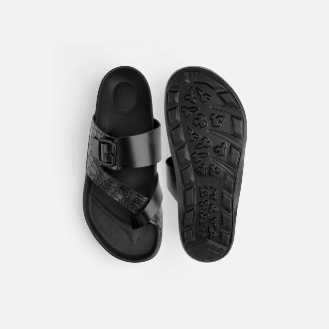 Mochi Men Black Casual Slippers (SKU: 16-1216-11-40) Mochi Men Black Casual Slippers (SKU: 16-1216-11-40)