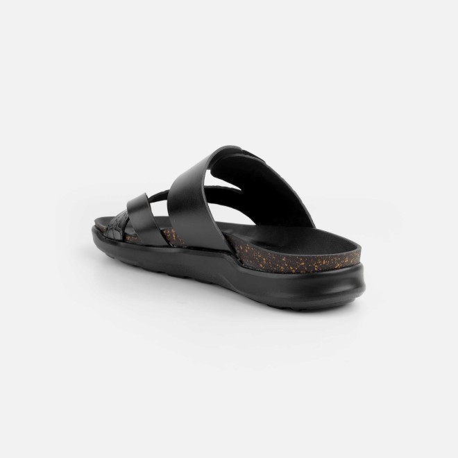 Mochi Men Black Casual Slippers (SKU: 16-1216-11-40) Mochi Men Black Casual Slippers (SKU: 16-1216-11-40)