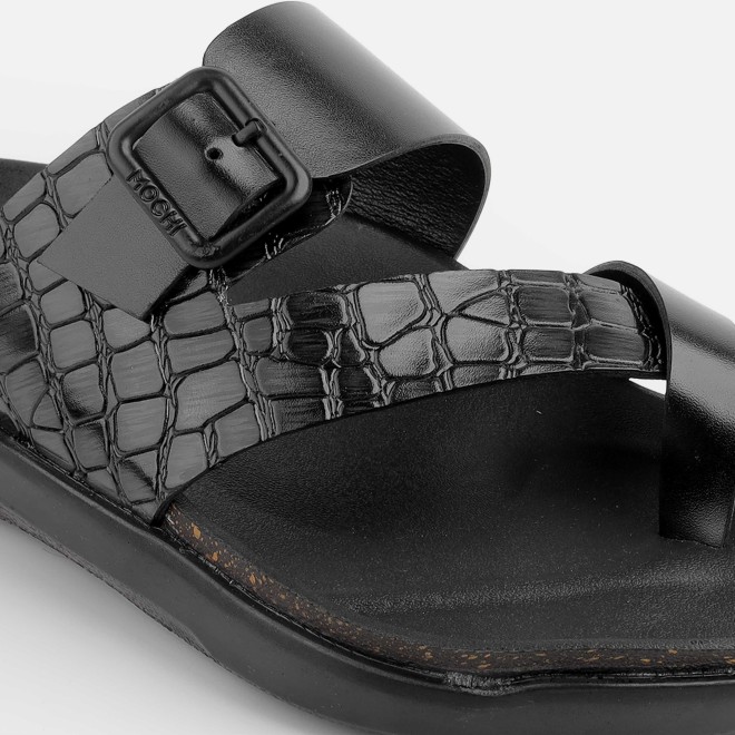 Mochi Men Black Casual Slippers (SKU: 16-1216-11-40) Mochi Men Black Casual Slippers (SKU: 16-1216-11-40)