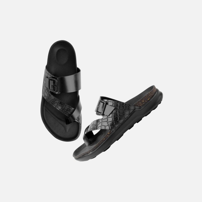 Mochi Men Black Casual Slippers (SKU: 16-1216-11-40) Mochi Men Black Casual Slippers (SKU: 16-1216-11-40)