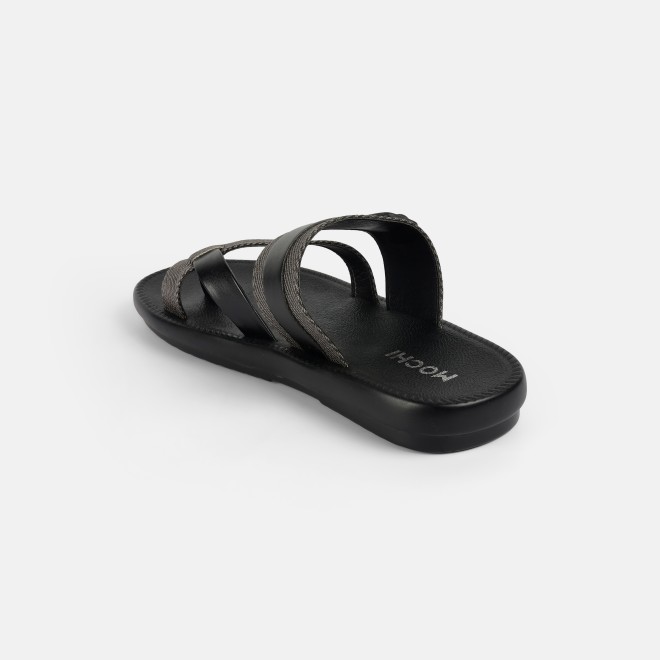 Mochi Men Black Casual Slippers (SKU: 16-1217-11-39) Mochi Men Black Casual Slippers (SKU: 16-1217-11-39)