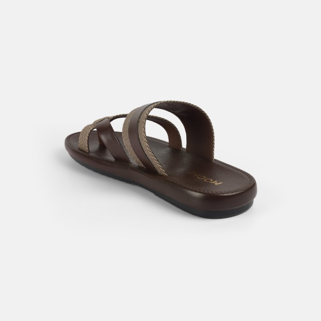 Mochi Men Brown Casual Slippers (SKU: 16-1217-12-40) Mochi Men Brown Casual Slippers (SKU: 16-1217-12-40)