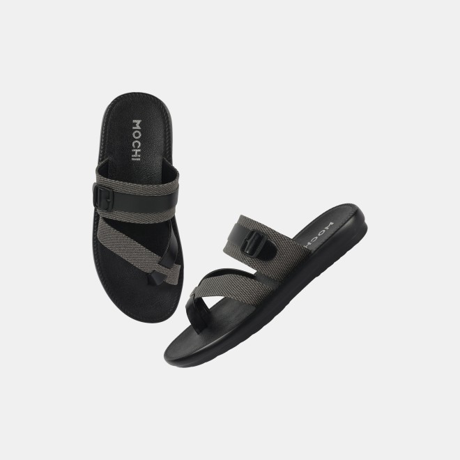 Mochi Men Black Casual Slippers (SKU: 16-1217-11-39) Mochi Men Black Casual Slippers (SKU: 16-1217-11-39)