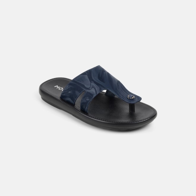 Mochi Men Blue Casual Slippers