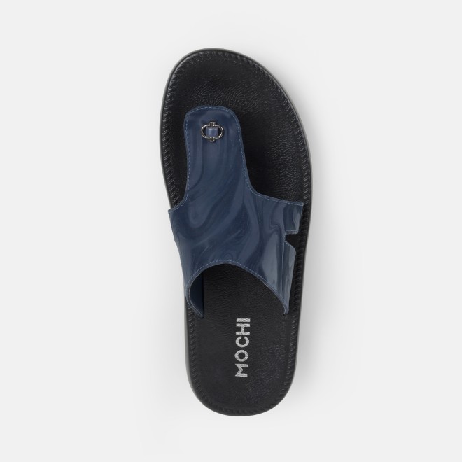 Mochi Men Blue Casual Slippers (SKU: 16-1218-45-41)