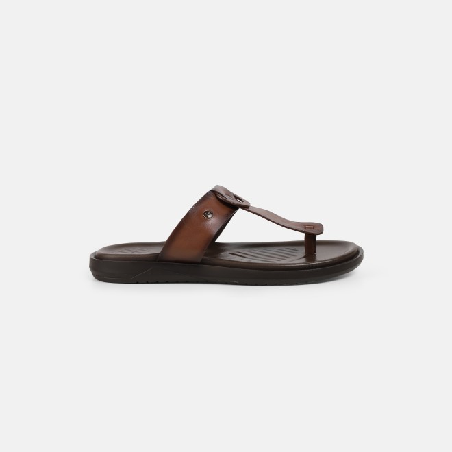Mochi Men Brown Casual Slippers (SKU: 16-1237-12-39)