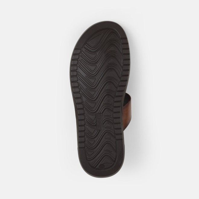 Mochi Men Brown Casual Slippers (SKU: 16-1237-12-39)