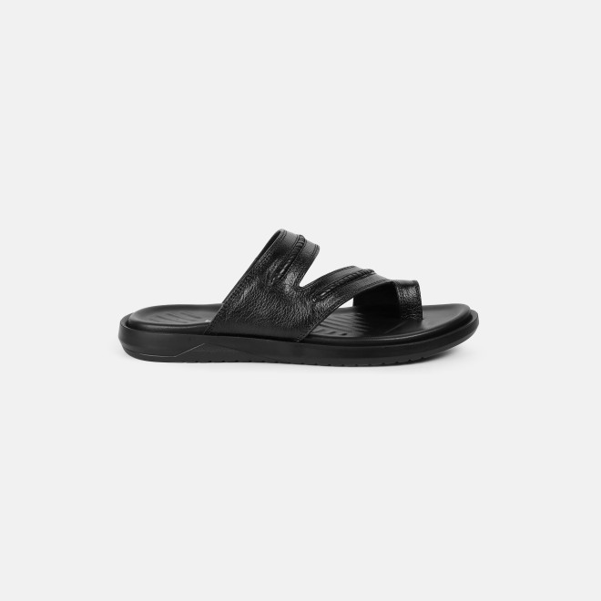 Mochi Men Black Casual Slippers (SKU: 16-1238-11-39)