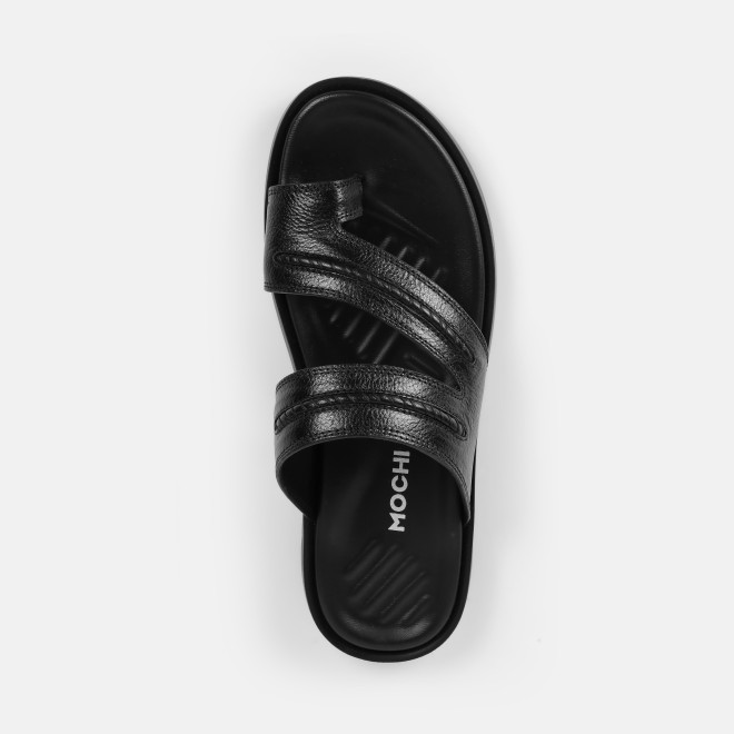 Mochi Men Black Casual Slippers (SKU: 16-1238-11-39)
