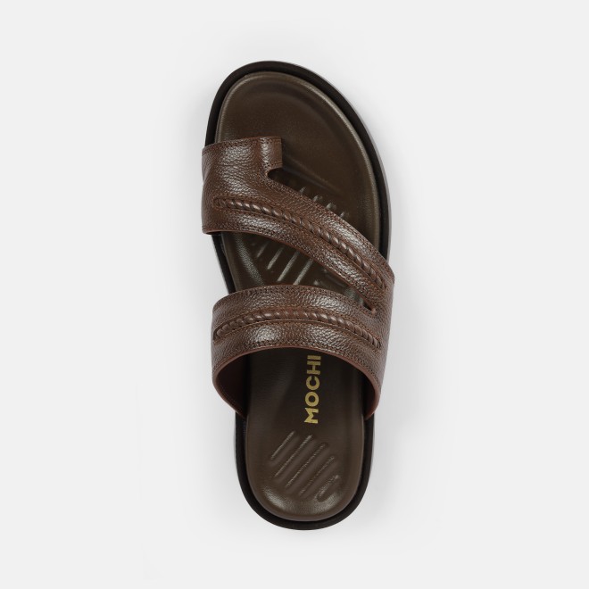 Mochi Men Tan Casual Slippers (SKU: 16-1238-23-39)