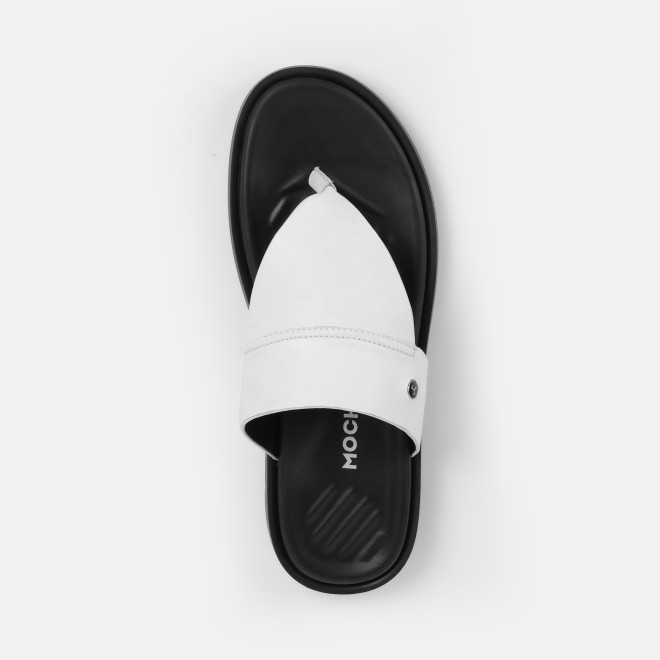 Mochi Men White Casual Slippers (SKU: 16-1239-16-43)