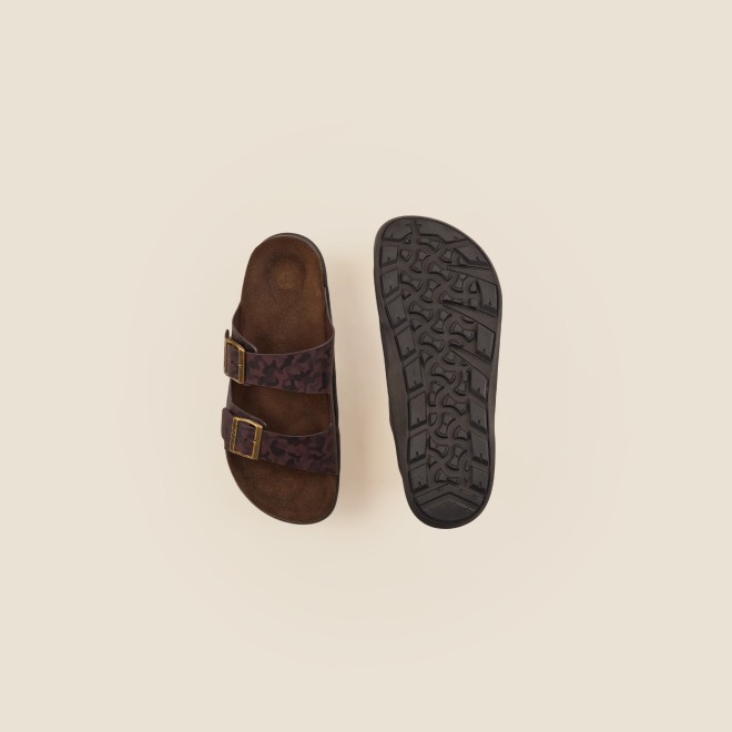 Mochi Men Brown Casual Slippers (SKU: 16-124-12-40)