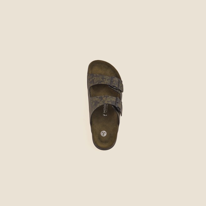 Mochi Men Olive Casual Slippers (SKU: 16-124-49-40)