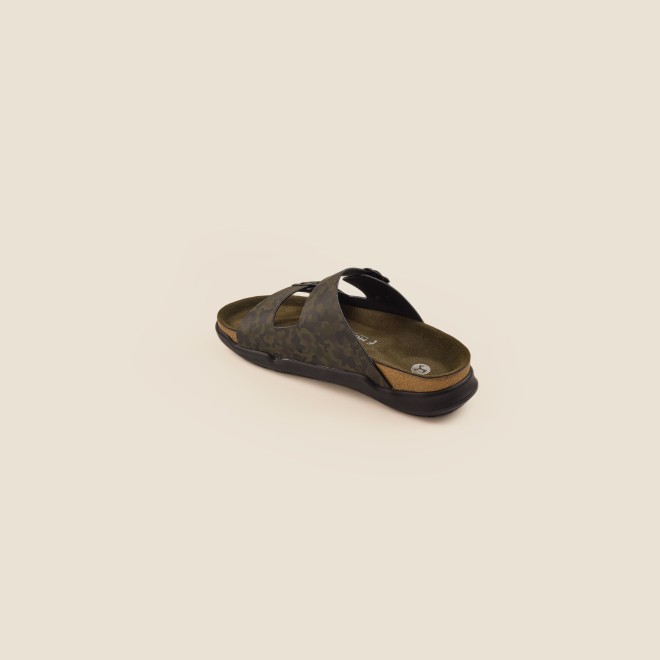 Mochi Men Olive Casual Slippers (SKU: 16-124-49-40)