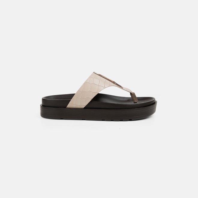 Mochi Men Beige Casual Slippers (SKU: 16-1243-20-40)