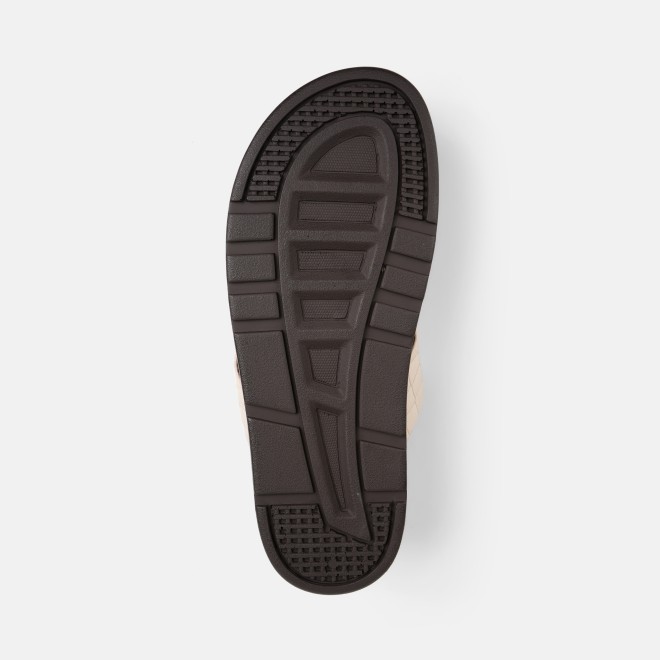 Mochi Men Beige Casual Slippers (SKU: 16-1243-20-40)