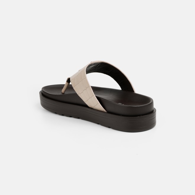 Mochi Men Beige Casual Slippers (SKU: 16-1243-20-40)