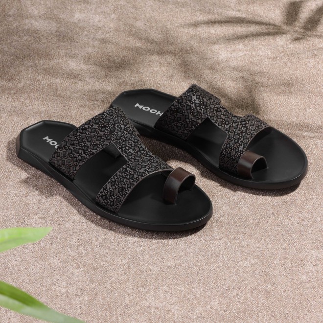 Men Brown Casual Slippers