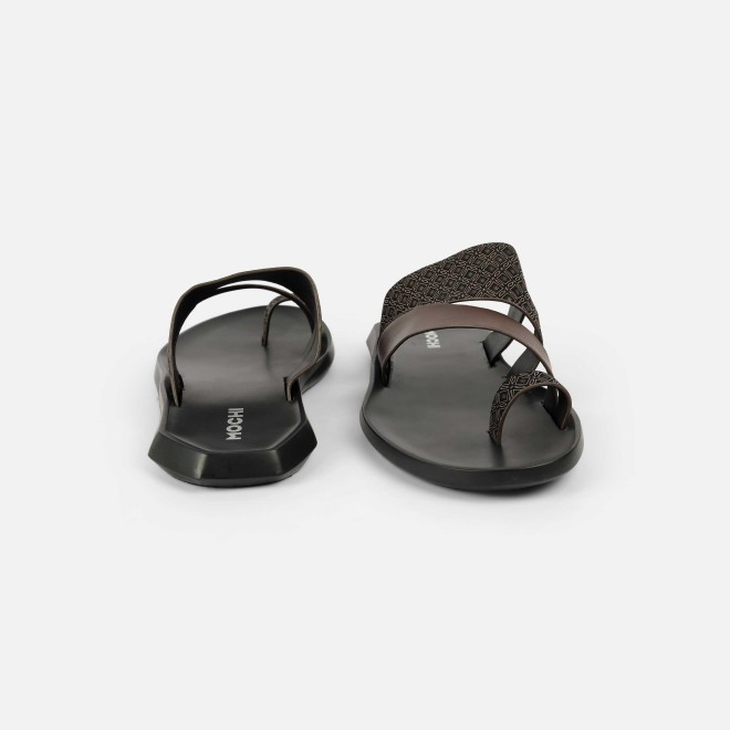 Mochi Men Brown Casual Slippers (SKU: 16-1249-12-41) Mochi Men Brown Casual Slippers (SKU: 16-1249-12-41)