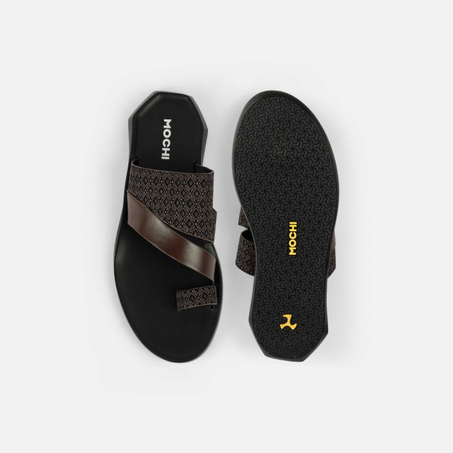 Mochi Men Brown Casual Slippers (SKU: 16-1249-12-41) Mochi Men Brown Casual Slippers (SKU: 16-1249-12-41)
