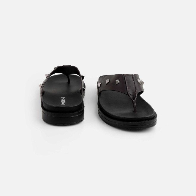 Mochi Men Brown Casual Slippers (SKU: 16-1250-12-40)
