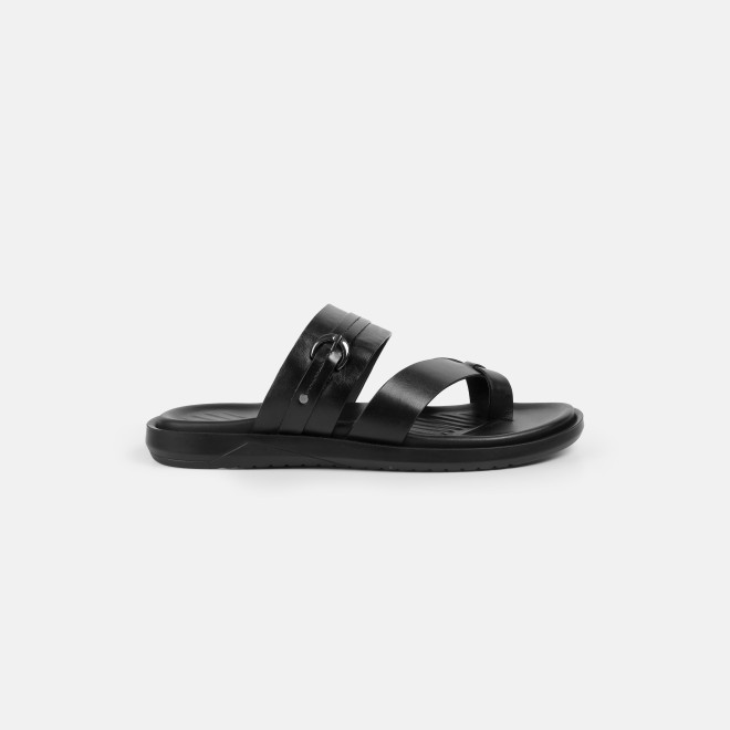 Mochi Men Black Casual Slippers (SKU: 16-1253-11-39)