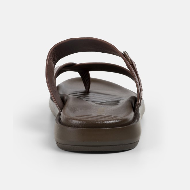 Mochi Men Brown Casual Slippers (SKU: 16-1253-12-39)