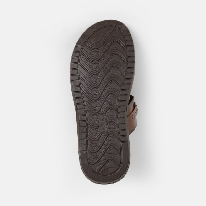 Mochi Men Brown Casual Slippers (SKU: 16-1253-12-39)