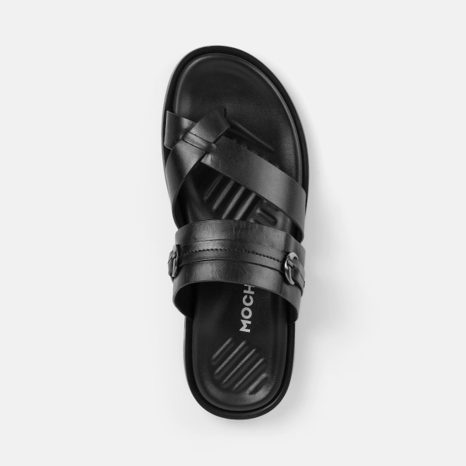Mochi Men Black Casual Slippers (SKU: 16-1253-11-39)