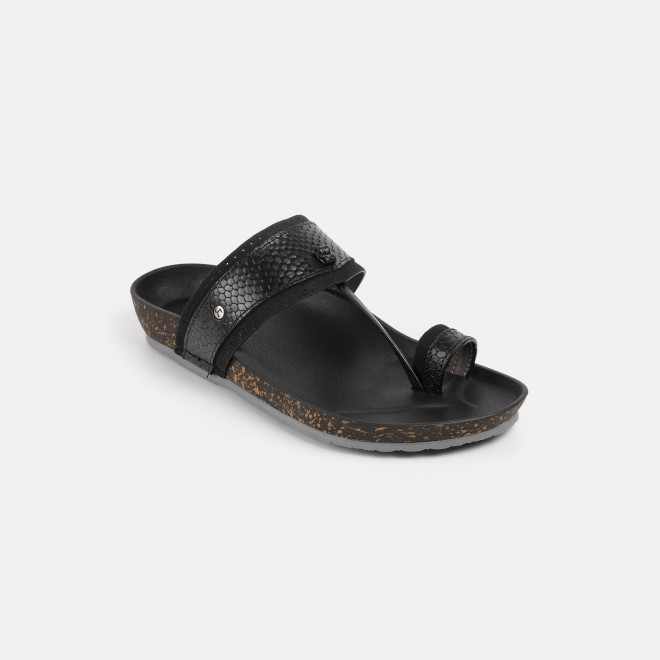 Mochi Men Black Ethnic Kolhapuris