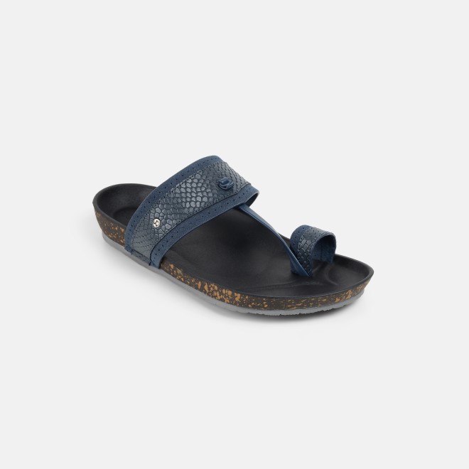 Mochi Men Blue Ethnic Kolhapuris