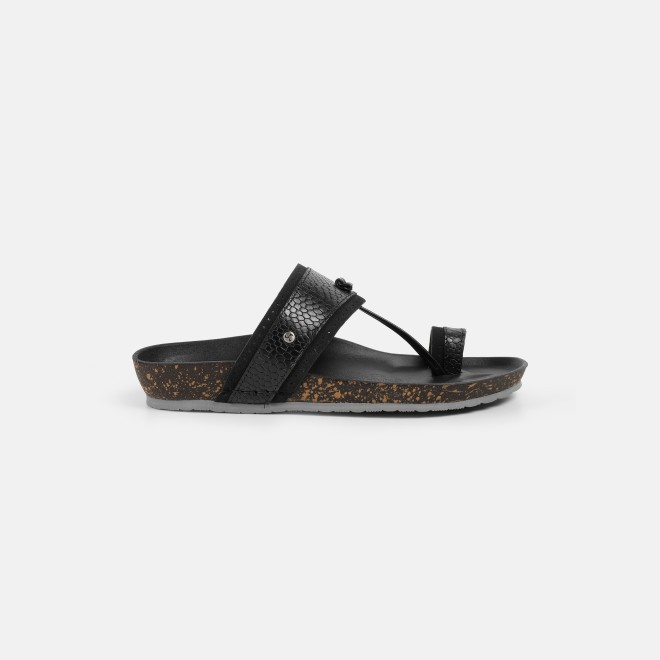 Mochi Men Black Ethnic Kolhapuris (SKU: 16-1261-11-39)
