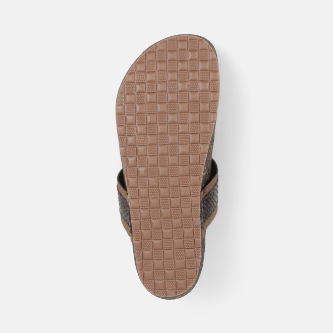 Mochi Men Brown Ethnic Kolhapuris (SKU: 16-1261-12-39)