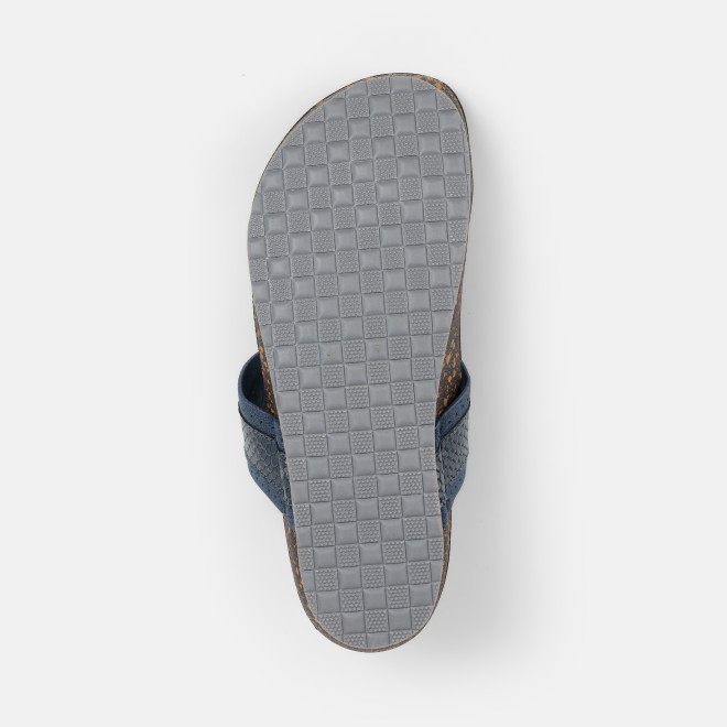 Mochi Men Blue Ethnic Kolhapuris (SKU: 16-1261-45-42)