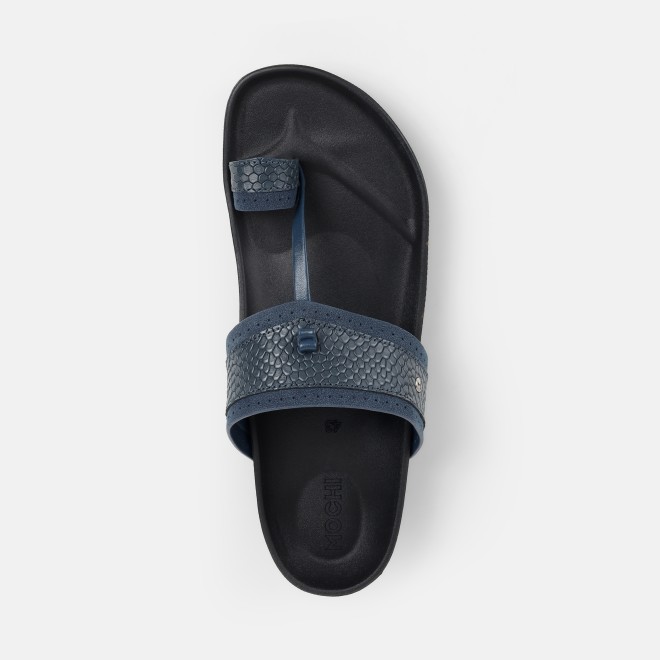 Mochi Men Blue Ethnic Kolhapuris (SKU: 16-1261-45-42)