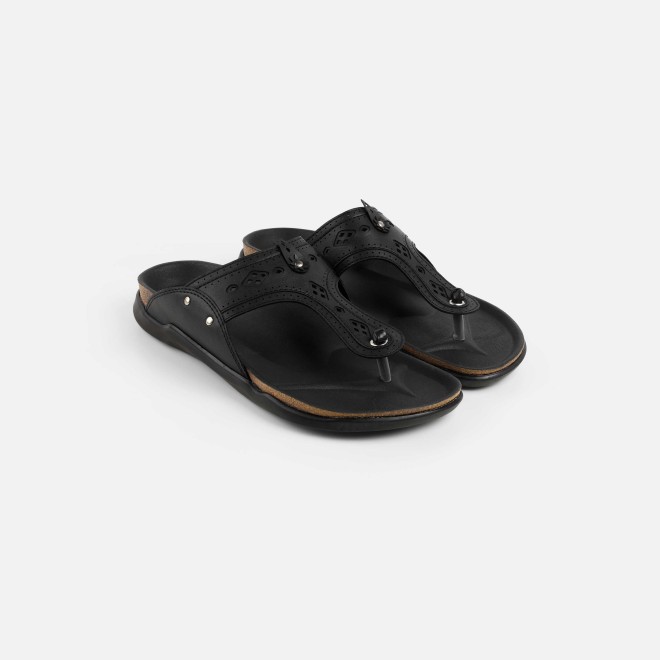 Mochi Men Black Casual Slippers (SKU: 16-1264-11-42)