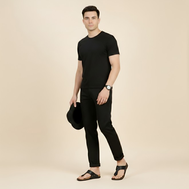 Mochi Men Black Casual Slippers (SKU: 16-1264-11-42)