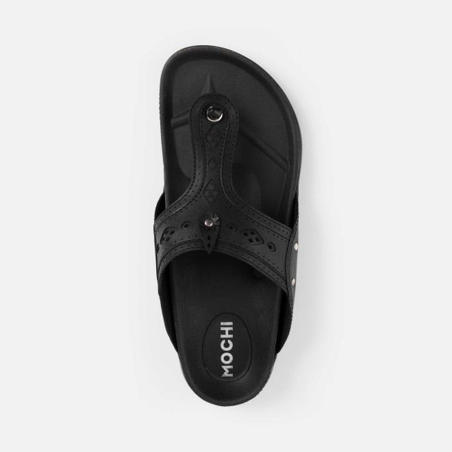 Mochi Men Black Casual Slippers (SKU: 16-1264-11-42)