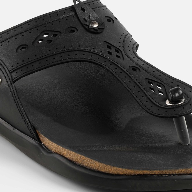 Mochi Men Black Casual Slippers (SKU: 16-1264-11-42)