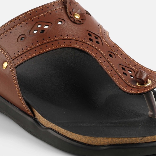 Mochi Men Tan Casual Slippers (SKU: 16-1264-23-42)