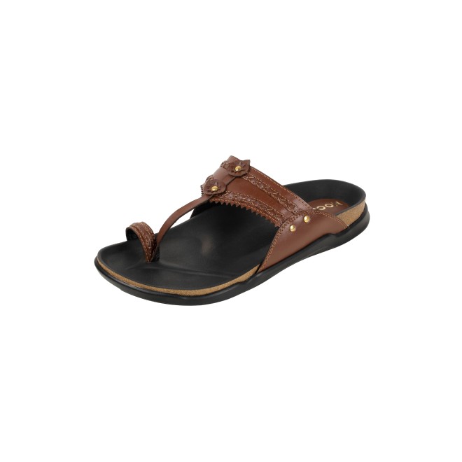 Mochi Men Tan Ethnic Kolhapuris (SKU: 16-1265-23-45)