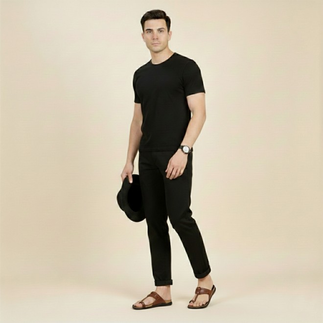 Mochi Men Tan Ethnic Kolhapuris (SKU: 16-1265-23-45)