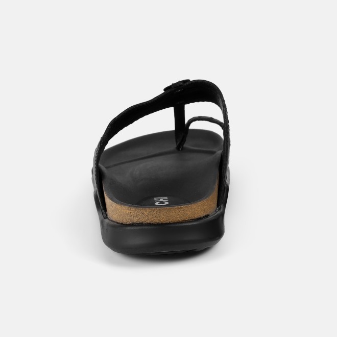 Mochi Men Black Ethnic Kolhapuris (SKU: 16-1265-11-43)
